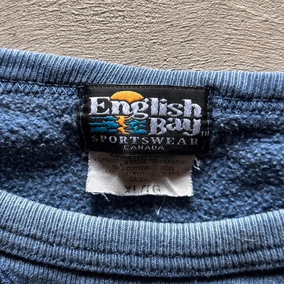 vintage english bay blue boxy sweatshirt - Picture 4 of 5